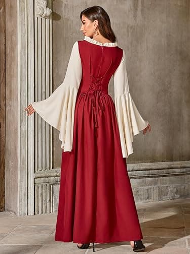 Abaowedding Women Renaissance Costume Medieval Dress Irish Cosplay thumbnail 5