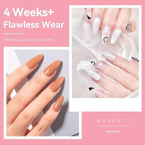 Makartt Almond Nail Tips: 500pcs Medium Pre-buffed Full Cover Clear Press on Nails 10 Sizes Soak Off Soft Gel Nail Tips Extension Professional Acrylic Fake Nails No Crease False Nail Salon DIY Art thumbnail 2