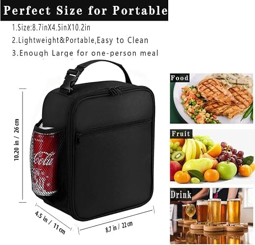 ZM-YOUTOO Lunch Box for Men - Reusable Lunch Bag Men Adult Women- Insulated Small LunchBox thumbnail 2