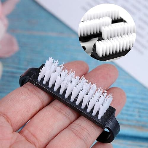 20 Pcs Nail Brushes for Cleaning Nails, Plastic Nail Brush, Handle Grip Nail Brush, Small Nail Brush for Cleaning Fingernails, Nail Dust Cleaner Tools, for Toes and Nails Cleaning(Black) thumbnail 7