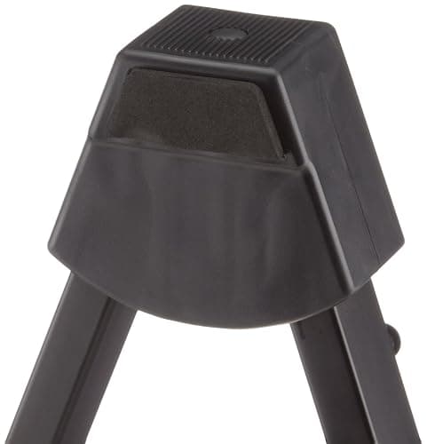 Amazon Basics Adjustable Folding Guitar Stand, A-shape, Fully Assembled - For School Music Program, Concerts & Multiple Users, Black, 8.66 x 15.16 x 3.74 inches thumbnail 5