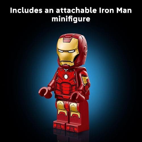 LEGO Marvel Iron Man Mark 3 Collectors’ Edition Building Set - Poseable Super Hero Construction Kit W/Mark 3 Minifigure for Adults, Ages 18+ - Collectible Gift Idea for Birthdays - 76344 thumbnail 6