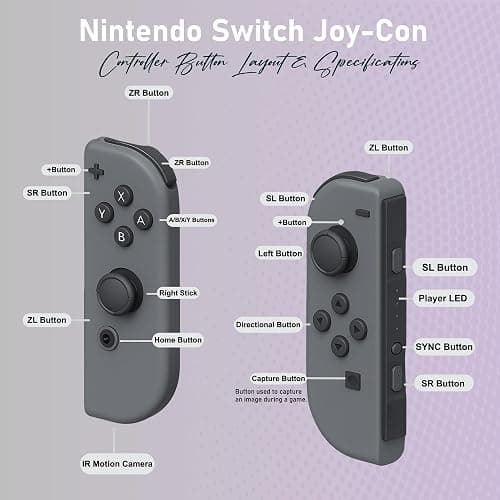 Nintendo Switch with Black and Gray Joy-Con with Dock, High Speed HDMI Cable (Renewed) thumbnail 8
