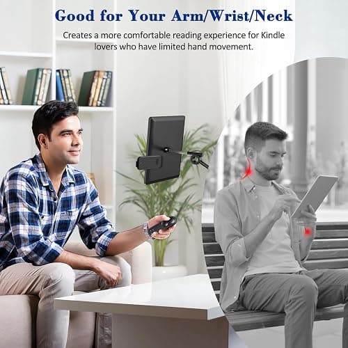 Smanu RF Remote Control Page Turner for Kindle Paperwhite Oasis Scribe Kobo,Clicker Page Turner Kindle Accessories for iPhone,iPad, Android Tablets Reading Novels,Camera Video Record&Shutter Selfie thumbnail 3