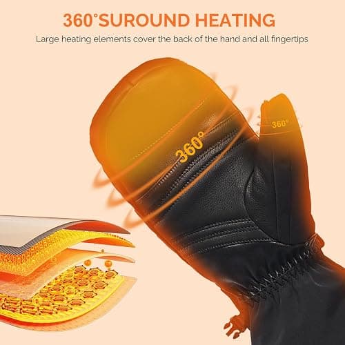 Heating Ski Mittens thumbnail 3