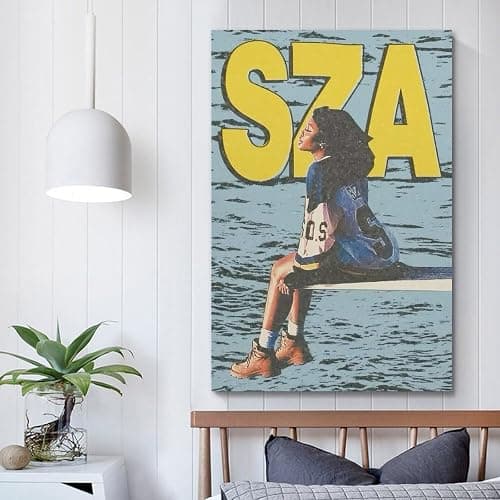 KJDSMOM SZA album Posters Wall Art For Living Room And Bed Room Pop Music Canvas Prints Aesthetic08x12inch(20x30cm) Unframe-style thumbnail 5