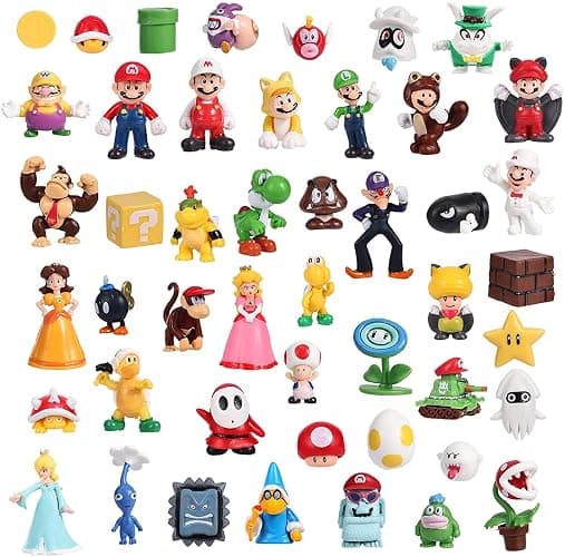 Isaneihas 48 pcs/Set Mario Figures Toy - & Luigi Figurines – Yoshi & Bros Action Figures （2 inch） - Image 1