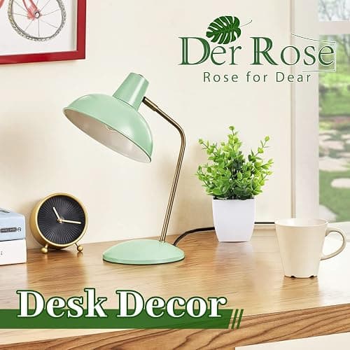 Der Rose 4 Pack Fake Plants, Greenery Potted Plants for Home Decor Indoor | Unique artificial plants, no-care potted greenery, for desk table windowsill bathroom office farmhouse and classroom decor thumbnail 6