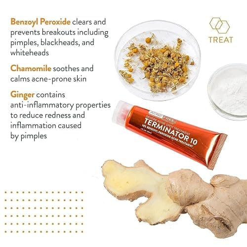 AcneFree Terminator 10 Acne Spot Treatment with Benzoyl Peroxide 10% Maximum Strength Acne Cream Treatment, 1 Ounce - Pack Of 1 thumbnail 5