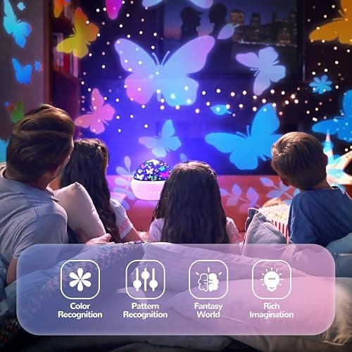 Butterfly Decorations Toddler Toys for 3-8 Year Old Girls, 16 Colors Star Projector Butterfly Night Light, Butterflies Party Room Decor, Christmas Easter Birthday Kids Toys Gifts for Girls Age 5-12 thumbnail 5