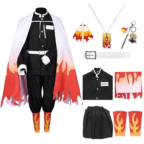 Antsparty Adults Anmie Cosplay Costume Set, Kimono Outfits Men Women, Anmie Cosplay Cloak for Halloween Carnaval Pretend Play Fancy Dress - Image 1