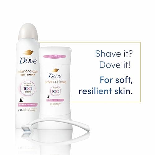Dove Advanced Care Antiperspirant Deodorant Spray Clear Finish Invisible antiperspirant deodorant tested on 100 colors 72-hour odor and sweat protection with Pro-Ceramide technology 3.8 oz thumbnail 6