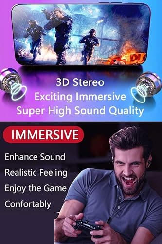 KASOTT Battle Buds Pro in-Ear Gaming Headset with Dual Microphone, Mute and Volume Control, Wired Earphones for Mobile Gaming, Nintendo Switch, Xbox One, PS, PC (Black) thumbnail 4