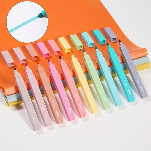 Mr. Pen- Aesthetic Highlighters No Bleed, 10 Pack, Assorted Colors | Chisel Tip, Cute Highlighters Assorted Colors for Journaling, Highlighting, Underlining, Fast Dry, Back to School Supplies thumbnail 7