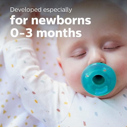 Philips AVENT Soothie Pacifier, Blue, 0-3 Months, 4 Pack, SCF190/43 thumbnail 2