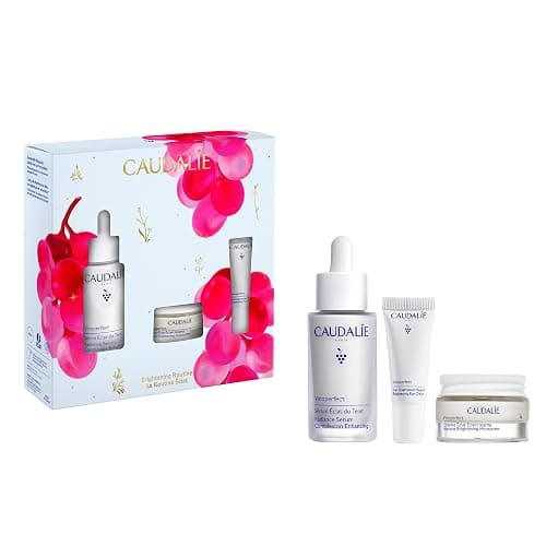 Caudalie Vinoperfect Brightening Valentine's Day Gift Skin Care Set, Vinoperfect Radiance Serum Full Size + 2 Free Travel-Size Products ($161 Value) - Image 1