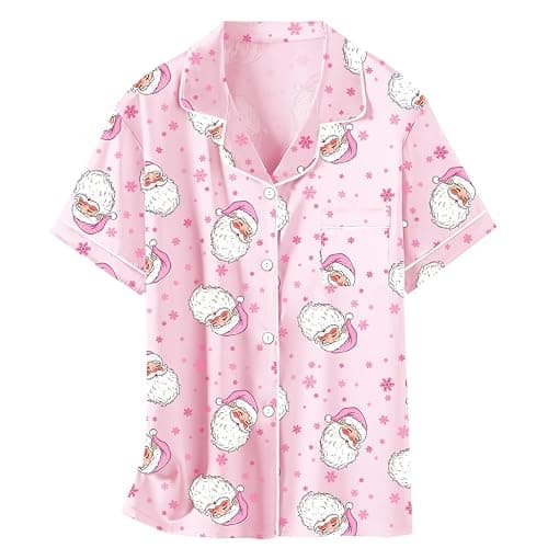 Schbbbta Girls Womens Pajamas, Satin Silky Pjs Set Kids 2Pcs Button-Down Nightwear Sleepwear Gift for Mommy and me thumbnail 7