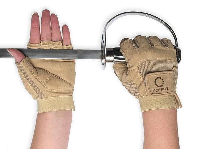 Cousin's Concert Attire Color Guard Gloves for Color Guard Flag and Pole, Durable Fingerless Colorguard Gloves thumbnail 3
