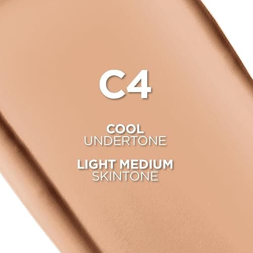L'Oreal Paris True Match Super-Blendable Foundation, Medium Coverage Liquid Foundation Makeup, C4, Light Medium, 1 Fl Oz thumbnail 2