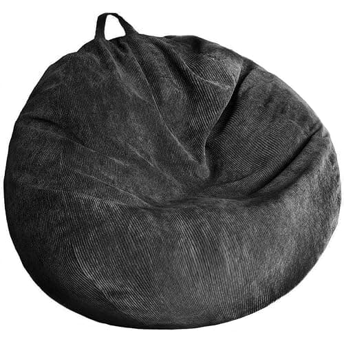 Kisoy Bean Bag Chair Cover (No Filler) Stuffed Animal Storage Bean Bag Cover Pets Dogs/Cats Lazy Beds. Washable Ultra Soft Corduroy Stuffed for Organizing Plush Toys or Textile, Sack Bean Bag - Image 1
