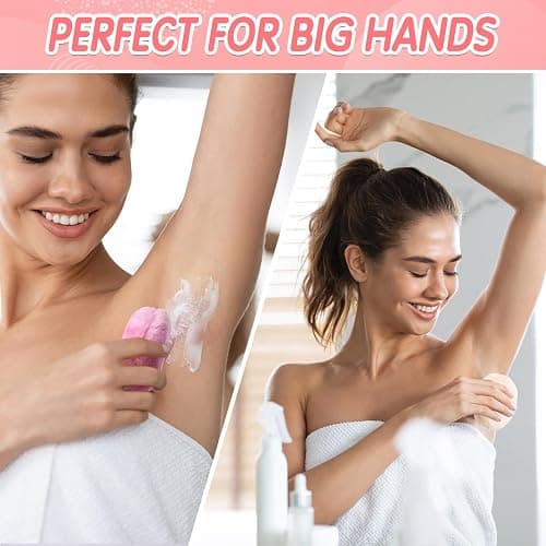 Body Powder Puff and Container, 2PCS 3.54" Powder Puff and 1PCS 5.3x3.9 Powder Container, Large Dusting Powder for Women Body Puff thumbnail 5