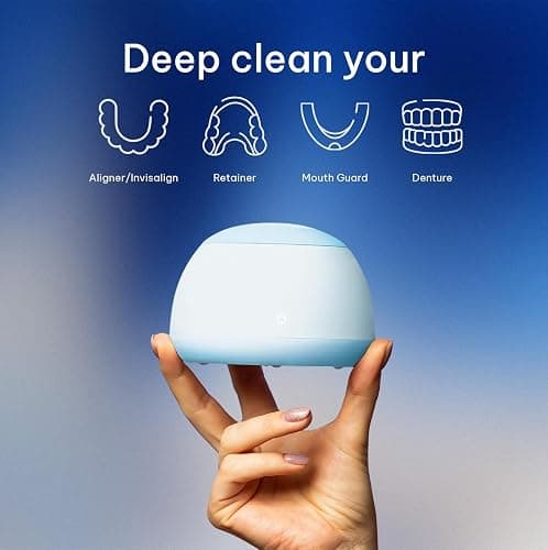 Zima Dental Pod: Ultrasonic Retainer Cleaner. The Original Retainer Cleaner Machine, Aligner Cleaner, Nightguard Cleaner, Mouthguard Cleaner, Denture Cleaner. Ultrasonic Cleaner For Oral Dental Care thumbnail 3