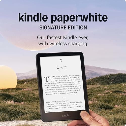 Amazon Kindle Paperwhite Signature Edition 32GB – 20% faster with auto-adjusting front light, wireless charging, and weeks of battery life – Metallic Black thumbnail 7
