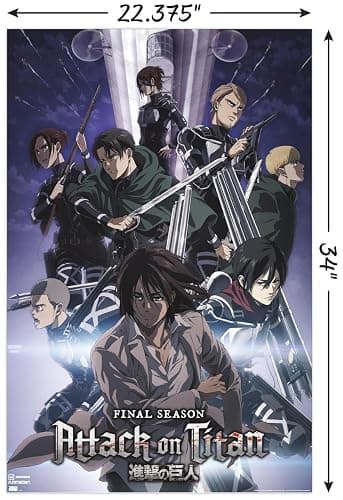 Trends International Attack on Titan: Season 4 - Key Visual 2 Wall Poster, 22.37" x 34.00", Unframed Version thumbnail 2
