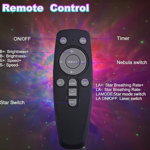 Astronaut Galaxy Night Light Projector for Bedroom - Star Lights Ceiling Projector with Remote Control & Timer, Upgrade LED Starry Lamp for Kids Boys Girls Room Decor, Unique Christmas Birthday Gifts thumbnail 6