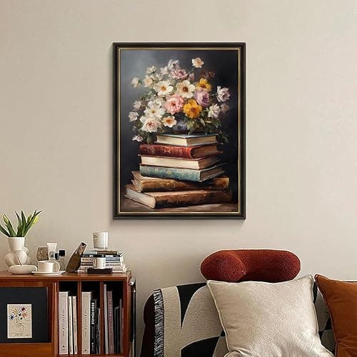 Vintage flower Diamond Art Painting Kits for Adults, Full Drill Diamond Dots Paintings for Beginners, Round 5D Paint with Diamonds Pictures Gem Art Painting Kits DIY Crafts Kits 【11.8x15.7inch】 thumbnail 6
