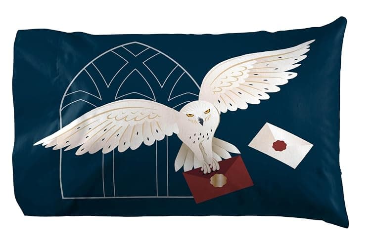 Jay Franco Kids Sheet Set with Fitted, Flat Sheets & Pillow Cover - Ultra-Soft Bedding with Pillowcase for Room Decor, Multi - Harry Potter, 4 Piece Full thumbnail 4