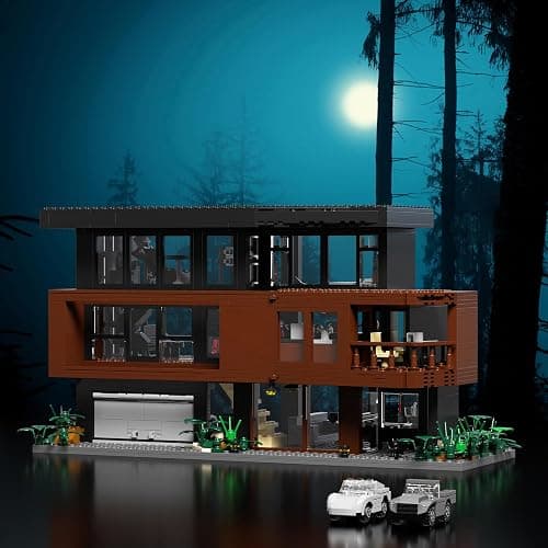 House Building Set Compatible with Lego Architecture Blocks Romance Films Fans House Creative Present for Adult Halloween Christmas Valentine (864 Pcs) thumbnail 2