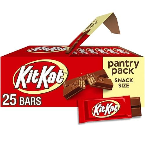 KIT KAT Milk Chocolate Wafer Snack Size, Candy Pantry Pack, 12.25 oz (25 Pieces) - Image 1