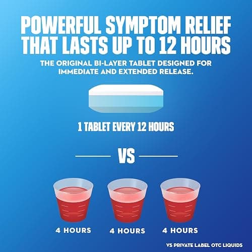 Mucinex 12 Hour Maximum Strength 1200 mg Guaifenesin Extended-Release Tablets for Excess Mucus Relief, Expectorant Aids Excess Mucus Removal, Chest Congestion Relief for Adults, 48 Tablets thumbnail 6