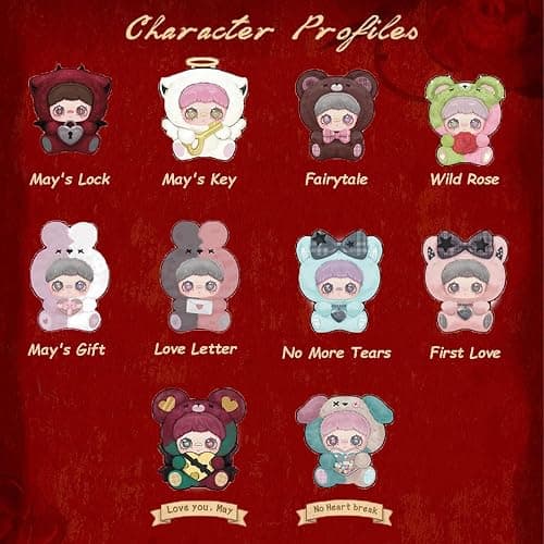 REIVIVORA Maymei May I Love You Series Plush Blind Box 1PC(1 of 10 Possible Styles) Cute Figures Collectible Toys Birthday Gifts (1PC Blind Box) thumbnail 4