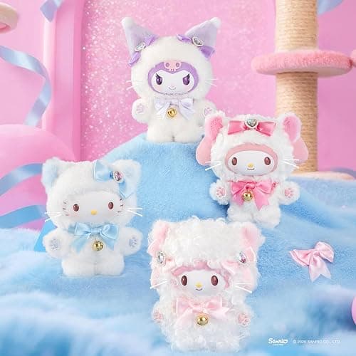 MINI LIKE Hello Kitty Blind Box - Sanrio Kuromi My Melody Sweet Piano Shining Meow Series Cute Vinyl Plush Collectible Mystery for Bag Charms Home Office Decor Birthday Couple Gifts,1Pcs Random thumbnail 4