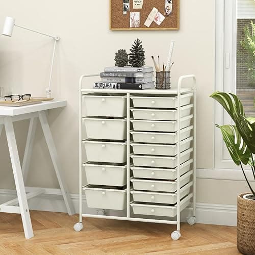 15 Drawer Rolling Storage Cart thumbnail 7