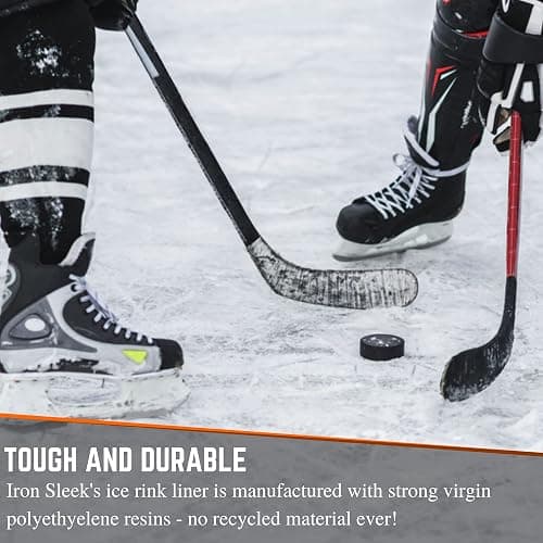 Iron Sleek - White Plastic Ice Rink Liner - 6 Mil - Backyard Ice Rink Kit Liner, Ice Skating Rink for Backyard, Ice Rink Liner for Backyard thumbnail 6