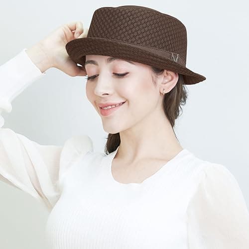 The Hat Depot Unisex Light Weight Classic Soft Cool Mesh Pork Pie hat thumbnail 2