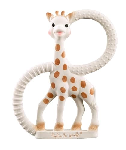 Sophie la girafe Baby Teething Ring, 100% Natural Rubber Phthalate-free Easy to Grip Baby Teether, Suitable for Newborn Babies thumbnail 4