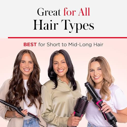 REVLON One-Step Volumizer Hair Dryer and Styler with Improved Motor – Easy Salon-Style Blowouts – Less Frizz, More Shine, and Reduced Heat Damage, for all Hair Types and Lengths (Black) thumbnail 7
