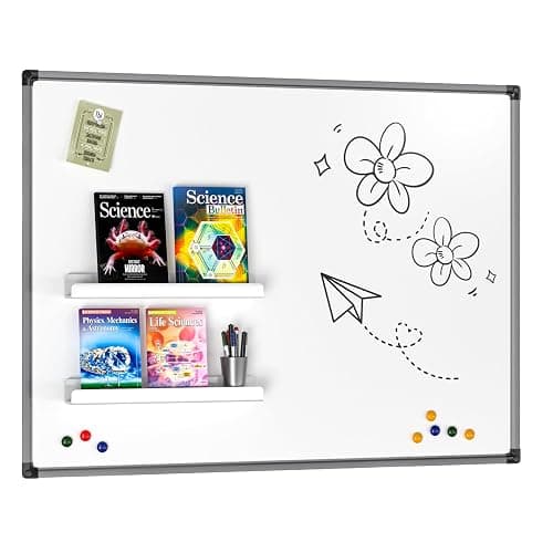 FUCDTEFC 2 Pcs Magnetic Book Shelf for Whiteboard, Strong Adsorption Reusable Metal Bookshelf Book Display Holder for Teacher Kids Classroom Refrigerator Office White | Metal, Reusable, Bookshelf, Book Display, Holder, for Teacher Kids, Classroom, Refrigerator, Office, White thumbnail 5