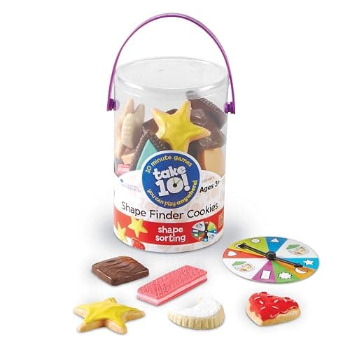 Learning Resources Take 10 Shape Finder Cookies, Early Vocabulary Skills, Gross and Fine Motor Skills, Ages 3 and Up - Image 1