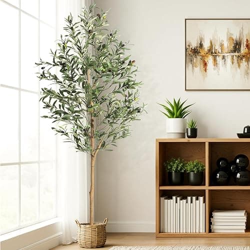 HAUSPROFI Olivenbaum Künstlich 180CM, Kunstpflanze, Künstlicher Olivenbaum, Künstliche Pflanzen, Kunstpflanzen Groß, Künstliche Pflanzen Wie Echt für Indoor Outdoor Haus Büro Garten Moderne Deco thumbnail 5