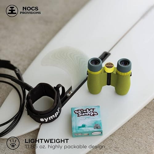 Nocs Provisions Standard Issue 10x25 Waterproof Binoculars, 10X Magnification, Bak4 Prism, Wide View Multi-Coated Lenses for Bird Watching, Hiking & Backpacking - Olive Green thumbnail 5