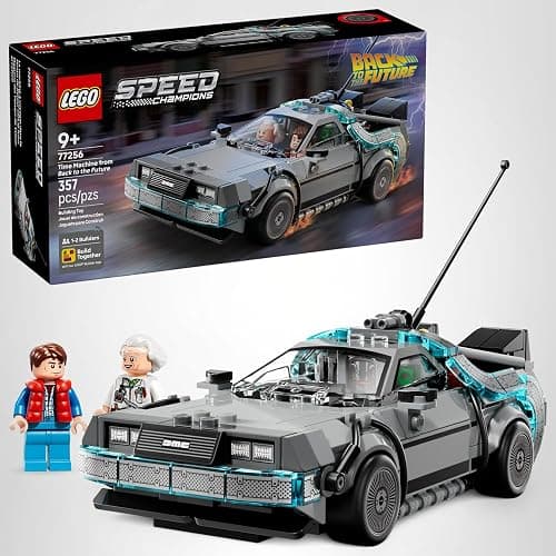 LEGO Speed Champions Time Machine from Back to The Future Building Toy for Kids - Pretend Play & Display Car Toy W/ 2 Build Modes for Boys & Girls, Ages 9+ - Gift for Birthdays - 77256 thumbnail 8