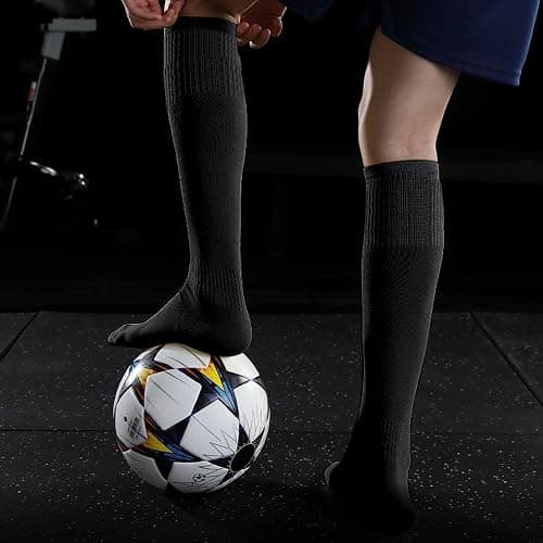 GRAPMKTG 3 Pack Softball Soccer Socks Baseball Football Socks for Youth Men and Women thumbnail 2
