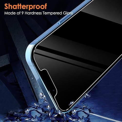 (3 pack) privacy screen protectors for iPhone 16e / 14/13 / 13 Pro thumbnail 4
