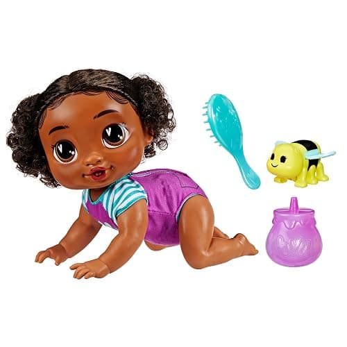 Baby Alive Crawl 'n Play Tilly Tinker Electronic Crawling Baby Doll Set, Black Hair, Kids Toys for Girls & Boys 3 Years & Up, 10.75 Inches thumbnail 3