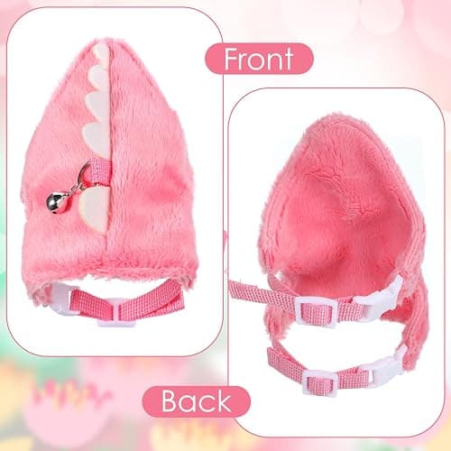 YBEATY Ferret Harness and Leash Set Small Animals Vest Harness with Safe Bell Dinosaur Shaped Leash Set for Baby Rabbit Guinea Pig Teacup Chihuahua Mouse and Other Small Pet (Pink) thumbnail 4